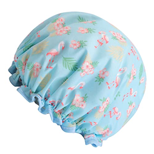 Veemoon Doppellagiger Duschhut für Damen mit Attraktivem Flamingo Design für Dusche und Küche Leicht und Tragbar Veemoon Doppellagiger Duschhut für Damen mit Attraktivem Flamingo Design für Dusche und Küche Leicht und Tragbar von Veemoon