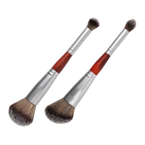 Veemoon Doppelseitiger Make up Pinsel 2 Stück Mischpinsel Für Puder Rouge Lidschatten Weich Und Vielseitig Für Frauen Und Mädchen Für Zuhause Oder Unterwegs von Veemoon