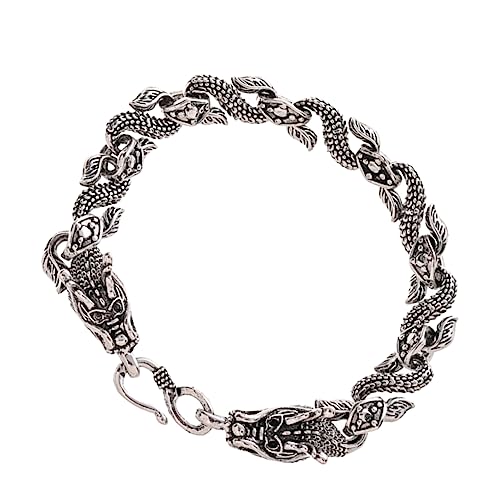 Veemoon Drachenschmuck Armband Für Männer Metall Bettelarmband Herren Mit Kettendesign Für Freizeit Und Partys von Veemoon