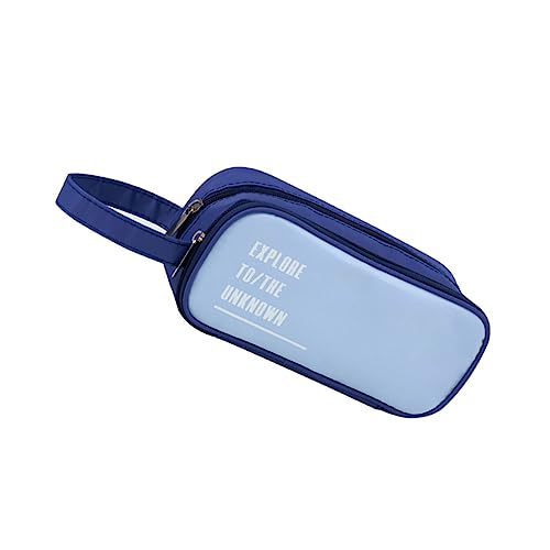Veemoon Doppelzipper -Stiftbeutel Federmäppchen Schreibwarentasche Lagen Stiftetui ästhetisch Kapazität federmappe abriebfester Bleistiftbeutel Studentenartikel Oxford-Stoff Blau Veemoon Doppelzipper -Stiftbeutel Federmäppchen Schreibwarentasche Lagen Stiftetui ästhetisch Kapazität federmappe abriebfester Bleistiftbeutel Studentenartikel Oxford-Stoff Blau von Veemoon