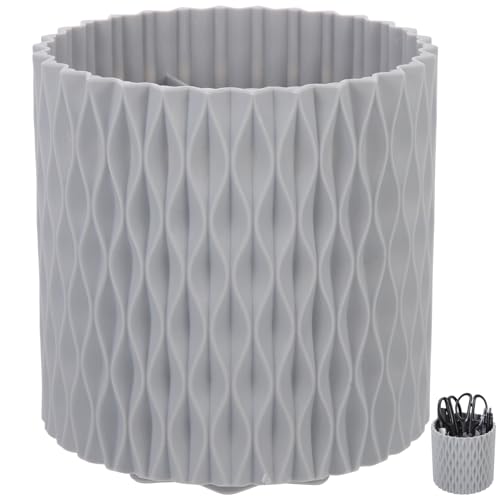 Veemoon Drehbarer Kosmetik Organizer mit Großer Kapazität Make Up Pinsel Halter und Schreibwaren Aufbewahrungsbox für Schreibtisch und Bad von Veemoon