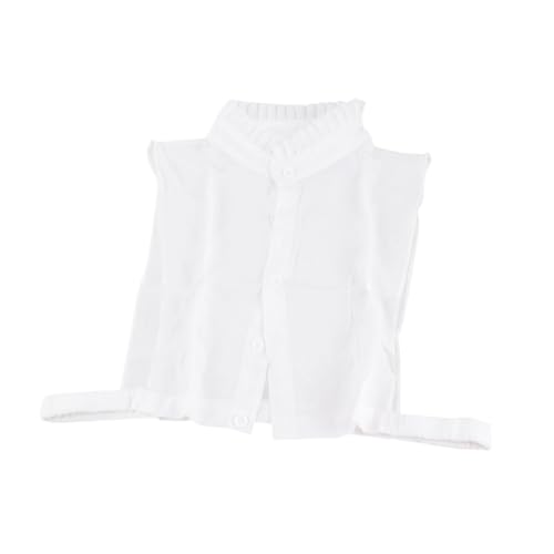 Veemoon Falscher Hemdkragen Einfarbig Weiß Für Damen Abnehmbar Als Reversbluse Stehkragen Accessoire Passt Zu Pullovern Kleidern Uniformen Und Jacken von Veemoon