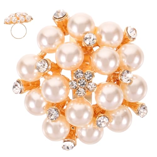 Veemoon Offener Perlenring Für Damen Verstellbarer Ring Mit Perle Schlichtes Statement-schmuckstück Für Fingerdekoration von Veemoon