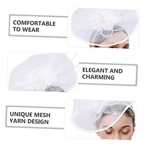 Veemoon Einzigartiger Haarbandclip Aus Netzgarn – Fascinator-hut Für Damen Kopfbedeckung Im Stil Der 20er-jahre-teeparty Modisches Accessoire Für Die Braut von Veemoon
