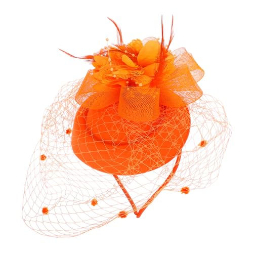 Veemoon Fascinator Haaraccessoire für Damen Haarschmuck mit Netzschleier und Clip für Hochzeiten Tea Parties und Festliche Anlässe Romantisches Design Leicht und Bequem von Veemoon