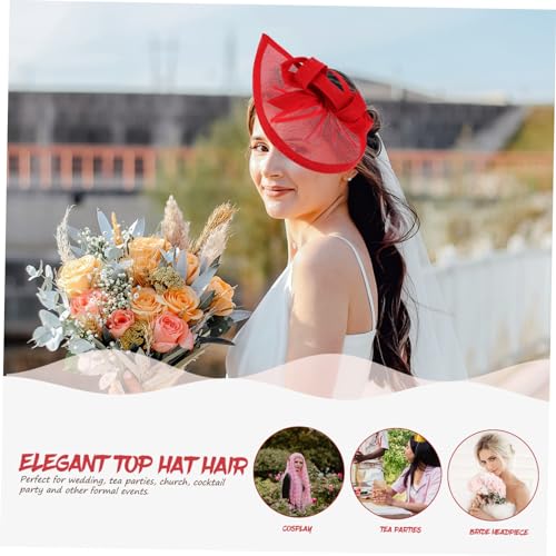Veemoon Kleiner Hut Für Damen Party Haarschmuck Braut-fascinator-hut Mit Mesh Retro Haar Zubehör Für Maskerade Teeparty Und Cocktailparty von Veemoon