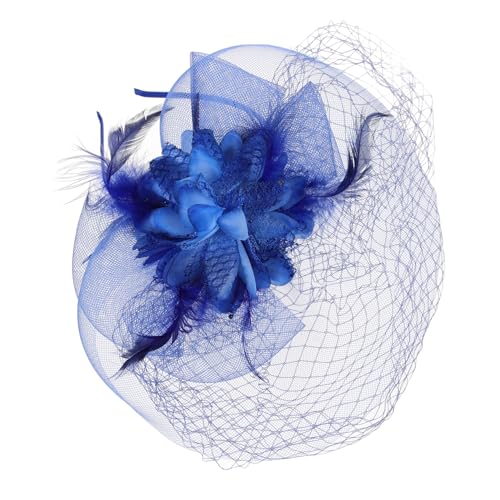 Veemoon Fascinator Hut Damen mit Schleier Eleganter Haarschmuck für Hochzeiten Partys Leicht Tragbar Besondere Anlässe von Veemoon