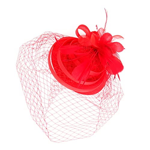 Veemoon Fascinator Hut für Damen mit Federn und Clip Haaraccessoire für Tea Party Hochzeit Cocktail und Besondere Anlässe Vielseitig Einsetzbar Farbenfrohes Design Komfortabel und von Veemoon
