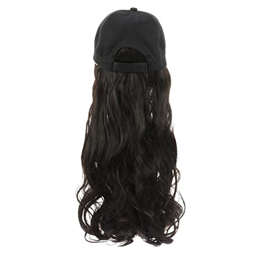 Veemoon Fashionable Long Wavy Hair Wig mit Hut für Damen Hochwertige Lockenperücke Verstellbar Natürliche Farben für Partys und Events Veemoon Fashionable Long Wavy Hair Wig mit Hut für Damen Hochwertige Lockenperücke Verstellbar Natürliche Farben für Partys und Events von Veemoon