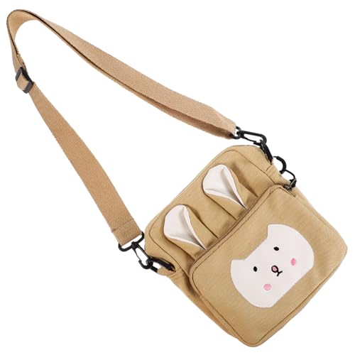 Veemoon Fashionable Rabbit Crossbody Bag for Durable Canvas Coin Pouch with Zipper for Storage of Coins Cards and Accessories von Veemoon