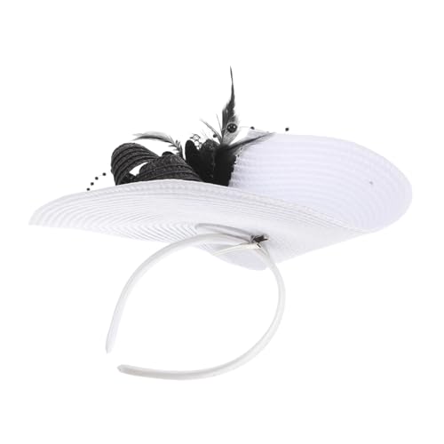 Veemoon Faszinierender Damen Hut mit Plume für Hochzeiten und Teepartys Leichtes Headdress für Stilvolle Auftritte und Besonderen Anlässe von Veemoon
