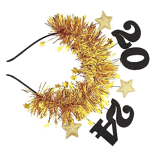 Veemoon Festliches Glitzer-haarreif Für Silvester Bezaubernder Kopfschmuck Mit Sternenmotiv Für Neujahrsfeiern Und Partys Leicht Und Angenehm Zu Tragen von Veemoon
