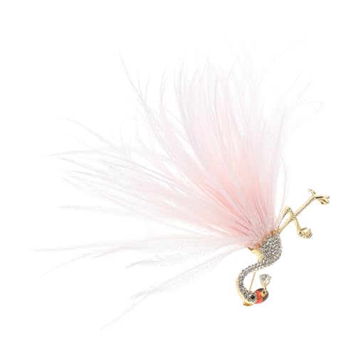 Veemoon Flamingo Brosche Mit Strasssteinen Für Kleidung Mantel Schal Kragen Revers Sicherheitsnadel Brosche Für Damen Anstecknadel Pin Декоive Brustnadel von Veemoon