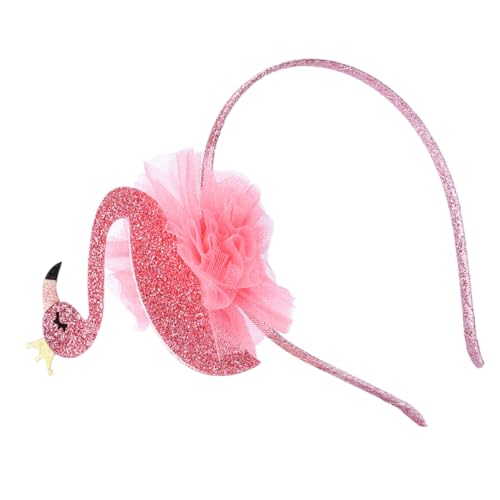 Veemoon Flamingo Stirnband Cartoon Design Kopfschmuck Haarband Party Accessoire Für Hawaii Geburtstag Cosplay Feiern Mehrzweck Haar-accessoire Zum Haarfestigen von Veemoon