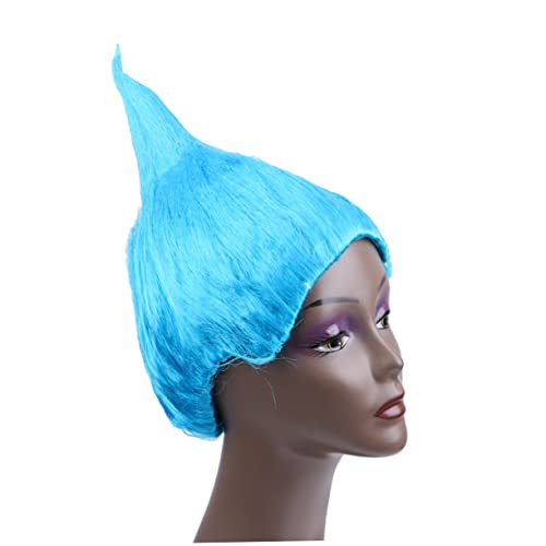 Veemoon Flammenförmige Cosplay Perücke Sea Strapazierfähiges Seidenmaterial für Karneval Halloween Troll Festivals Kopfschmuck für Kreative Auftritte von Veemoon