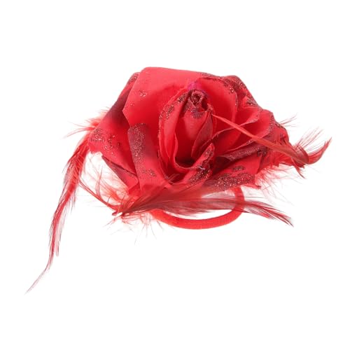 Veemoon Floral Haarschmuck für Damen Vielseitige Blumen Brosche und Haarklammer Rot für Braut Hochzeit Abschlussball und Partys Haaraccessoires und Dekorationen für Besondere Anlässe von Veemoon