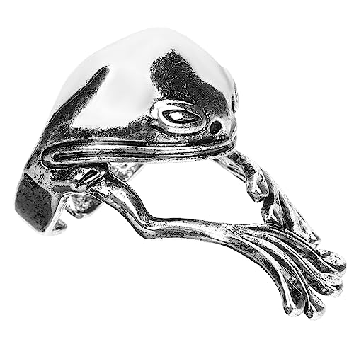 Veemoon Froschring Aus Metall Personalisierter Für Kleine Ringe Tierfingerringe Öffnungsring Zarte Ringe Herrenringe Fingerringe Für von Veemoon