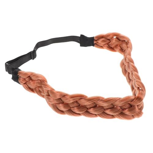 Veemoon Geflochtenes Elastisches Haarband Damen Verstellbar Fünfstrang Haarschmuck für Makeup Hochzeit Alltag Stilvolles Stirnband von Veemoon