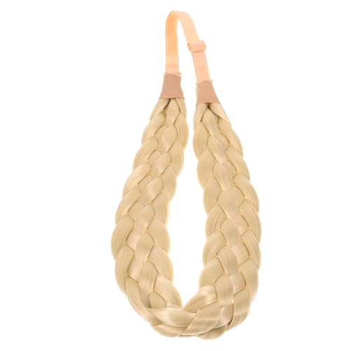 Veemoon Geflochtenes Haarband für Damen Elastisches Stirnband mit Verstellbarem Design für Alltag und Besondere Anlässe Bequem und Elegant Passend für Kopfgrößen von Veemoon