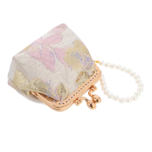 Veemoon Geldbörse Mit Blumenmuster Traditionelle Chinesische Handtasche Perlenkette Für Hochzeiten Partys Reisen Und Täglichen Gebrauch von Veemoon
