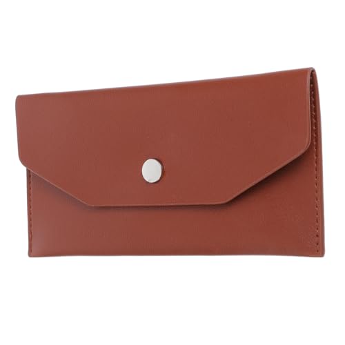 Veemoon Geldbörse Mit Geldumschlag Brieftaschenorganisator Brieftasche Leder Geldorganisator Minimalistisches Portemonnaie Für Damen Budget-Brieftasche Mit Bargeldumschlägen Braun Pu-Leder von Veemoon