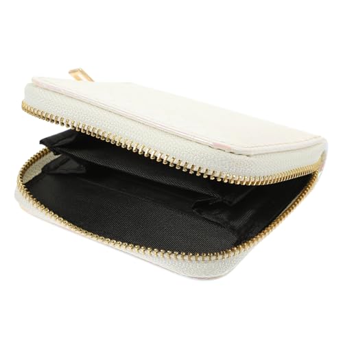 Veemoon Stylischer PU Kartenhalter mit Reißverschluss Kleiner Geldbörse für Damen Praktische Kartenetui für Kreditkarten Ausweise und Münzen Kompakt und Robust für Unterwegs von Veemoon