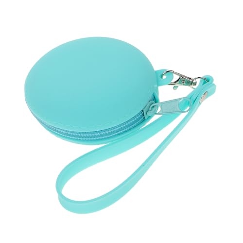 Veemoon Silikon-münzbeutel Mit Riemen Und Reißverschluss Tragbarer Geldbeutel Zum Aufbewahren Von Münzen Ohrhörern Und Schlüsseln Grün Für Junge Mädchen Und Alltagsgebrauch von Veemoon