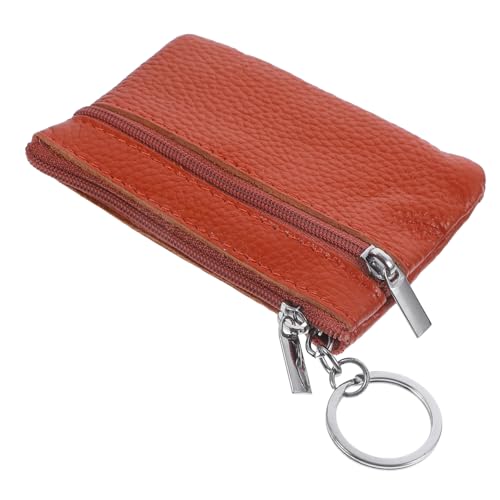 Veemoon Kleiner Damen Geldbeutel Aus Echtem Leder Mit Schlüsselring Praktische Münzbörse Für Damen Vielseitig Einsetzbar Als Kleine Aufbewahrung Für Kopfhörer Und Zubehör von Veemoon