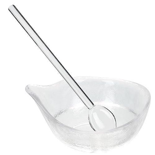 Veemoon Gesichtsmaske Rührschüssel mit Löffel Transparent Kompakt DIY Ätherische Öle und Maskenmischung Leicht Tragbar für Zuhause und Professionellen Salongebrauch von Veemoon