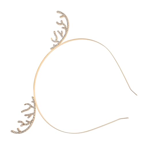 Veemoon Rhinestone Rentier Geweih Haarreif Mit Schneeflocken Für Weihnachten Charmantes Haarband Für Festliche Kostüme Und Feiertagsfeiern Langlebiges Zubehör von Veemoon