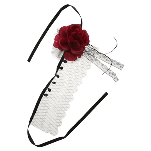 Veemoon Fascinator Hut Mit Netz Und Blumen Accessoire Für Hochzeiten Und Partys Für Halloween Und Kostümveranstaltungen Stilvolles Haarschmuck Für Damen von Veemoon