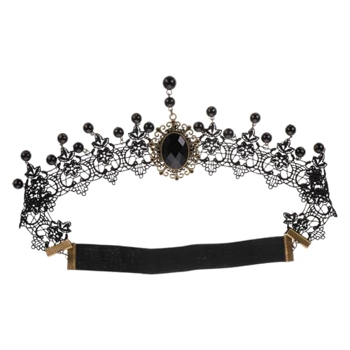 Veemoon Gothic Spitze Halskette mit Kristallanhänger Vintage Choker Haarband aus Robustem Stoff Halloween Masquerade Accessoire für Damen Eleganter Schwarzer Spitzenkette Schmuck Veemoon Gothic Spitze Halskette mit Kristallanhänger Vintage Choker Haarband aus Robustem Stoff Halloween Masquerade Accessoire für Damen Eleganter Schwarzer Spitzenkette Schmuck von Veemoon