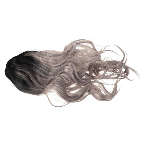 Veemoon Gradient Long Wavy Curly Wig für Damen mit Verstellbarem Netz Hitzebeständiges Synthetisches Haar in Farbverlauf Komfortabel Waschbar für Halloween Cosplay Party und Alltag von Veemoon