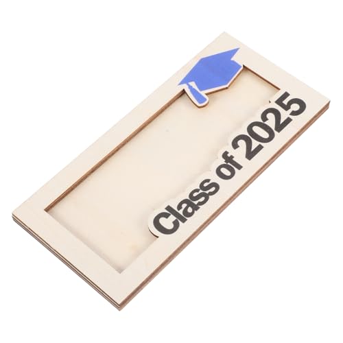 Veemoon Graduation Season Holz Geldbörse Kartenetui Für Männer Und Frauen Multifunktionaler Kartenorganizer Für Visitenkarten Kreditkarten Und Erinnerungsfotos Als Abschlussgeschenk von Veemoon
