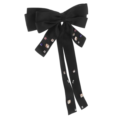 Veemoon Große Französische Schleifen Haarspange aus Leichter Langlebiger Haarschmuck für Damen Vielseitiger Pferdeschwanz Halter Geeignet für Hochzeit Party und Alltag von Veemoon