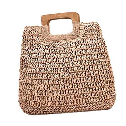 Veemoon Große Gewebte Strandtasche Für Damen Tragbare Aufbewahrungstasche Handgemachte Handtasche Mit Viel Fassungsvermögen Für Schmuck Handy Und Snacks Für Einkaufen Partys Und von Veemoon