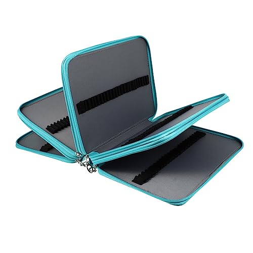 Veemoon Kunstmalerei Bleistifttasche für Kunststudenten Mehrschichtige Schreibwarentasche Tragbarer Bleistifthalter Große Kapazität PU Material Praktische Stifte Organizer Tasche von Veemoon