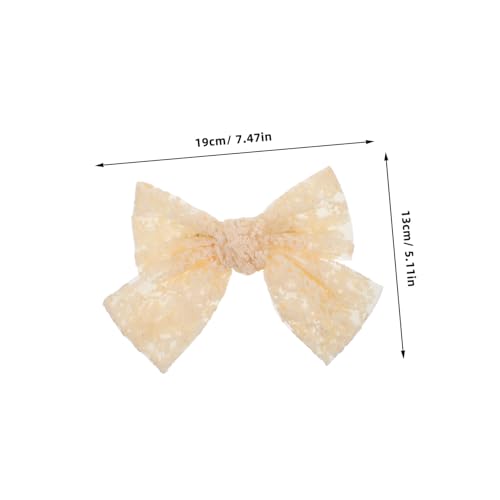 Veemoon Große Spitzen haarspange für Mädchen mit Süßer Schmetterlingsschleife Modisches Haarschmuck accessoire für Hochzeiten Partys und Täglichen Gebrauch Bequeme und Langlebige Design von Veemoon