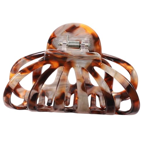 Veemoon Großer Haarklammer im Leopardenmuster Langlebige Haarspange für Rutschfeste Haarklammer für Dickes Feines Lockiges oder Glattes Haar Haarschmuckstück für Teenager und Damen von Veemoon