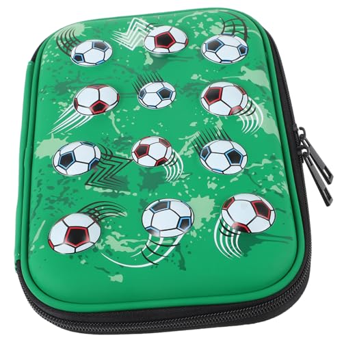 Veemoon Großes Federmäppchen Fußball Design Langlebiges Eva Material Handliches Organizer Mäppchen für Schüler und Lehrer Geräumiges Stiftemäppchen zur Aufbewahrung von Stiften und von Veemoon