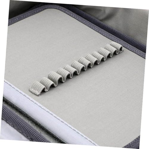 Veemoon Großes Federmäppchen mit Fächern Reißverschluss Stiftetasche Vielseitige Aufbewahrung für Buntstifte Marker Kosmetikpinsel Mobiles Mäppchen für Schule Büro und Kunstbedarf Schwarz von Veemoon