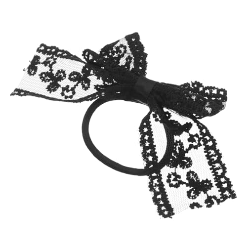 Veemoon Haargummi mit Spitzen Schleife Dehnbarer Stoff Haarschmuck Sicherer für Damen Weiches Schonendes Haarband Vielseitig für Alltag Party und Hochzeit Geeignet Veemoon Haargummi mit Spitzen Schleife Dehnbarer Stoff Haarschmuck Sicherer für Damen Weiches Schonendes Haarband Vielseitig für Alltag Party und Hochzeit Geeignet von Veemoon