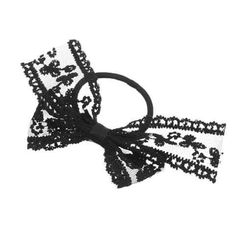 Veemoon Haargummis mit Spitzen Schleife aus Weichem Stoff zu Haaren Elastisch für Sicheren Vielseitig für Alltag Partys und Hochzeiten Schonender Ponytail Halter für Damen und Mädchen von Veemoon