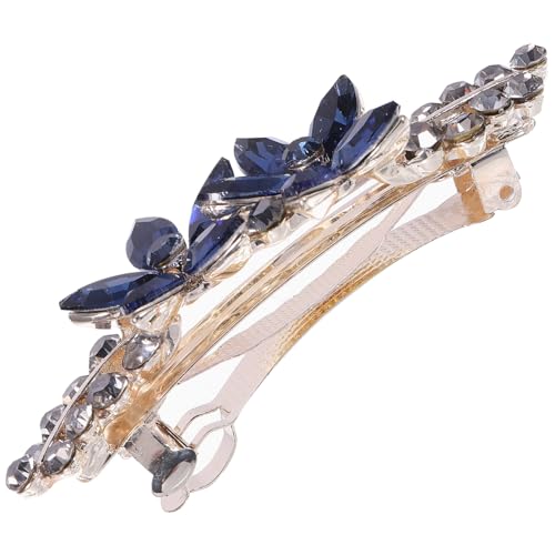 Veemoon Haarklammer Damen mit Funkelnden Strassblumen Kleine Leichte Haarspange für Frauen Modisches Haarschmuck Accessoire Robust und Komfortabel für Alltag und Festliche Anlässe von Veemoon