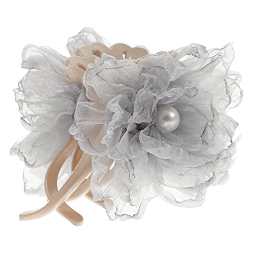 Veemoon Haarklammer mit Netzgarn Blume Vintage Stil Robust und Langlebig Dekorative Haarklammer für Damen Geeignet für Blumenmädchen und Hochzeit Modisches Haarschmuck Accessoire von Veemoon