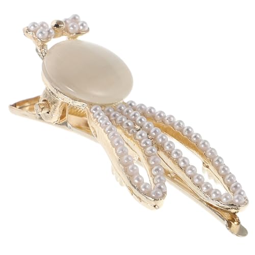 Veemoon Haarspange Kaninchenohr Für Mädchen Haarnadel Mit Kunstperlen Flauschig Süß Für Kurzes Haar Frühling Ostern von Veemoon