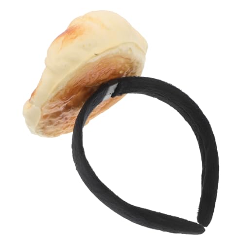 Veemoon Haarreif Cartoon Croissant Stirnband Lustig Haarband Brotdessert Kopfbedeckung Brot-haarreif Cartoon-croissant Stirnband Für Halloween-party von Veemoon