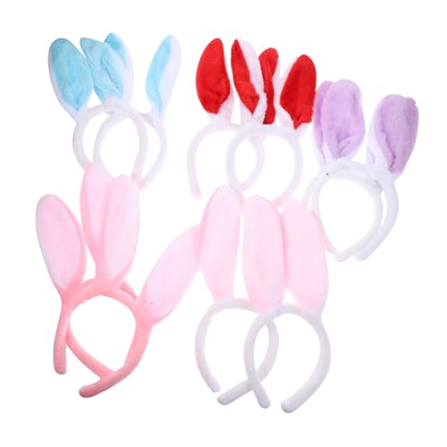 Veemoon Haarreif Mit Hasenohren - 10 Stück Osterhasenohren Stirnbänder Aus Plüsch Für Erwachsene - Perfekt Für Cosplay Partys Und Festliche Anlässe von Veemoon