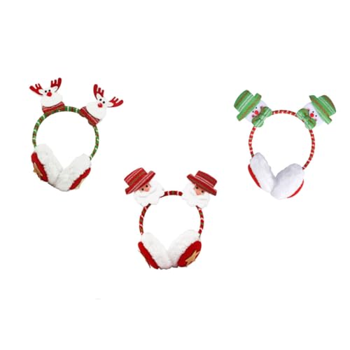 Veemoon Haarreifen Weihnachten 3er Set Weihnachts-haarschmuck Für Damen Herren Jungen Und Mädchen Zufälliger Stil von Veemoon