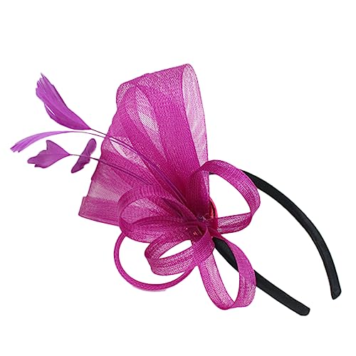 Veemoon Haarschmuck Für Damen Fascinator Stirnband Stilvolle Vintage Kopfbedeckung Für Tea Party Formelle Anlässe Accessoire von Veemoon